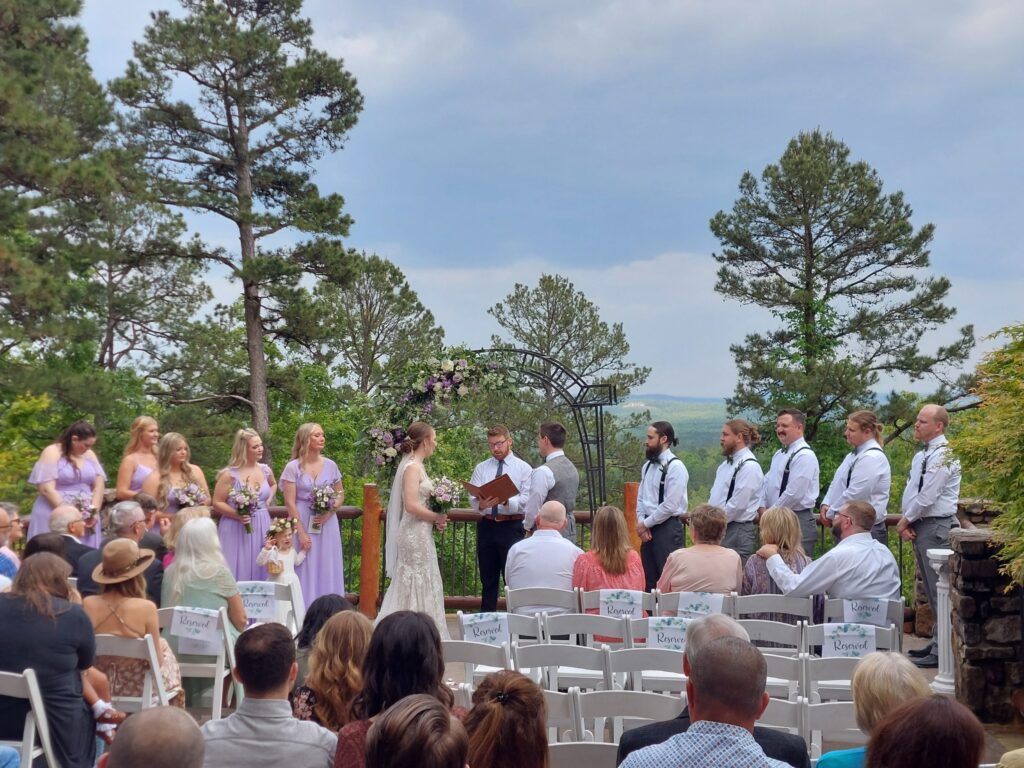 outdoor wedding ceremony