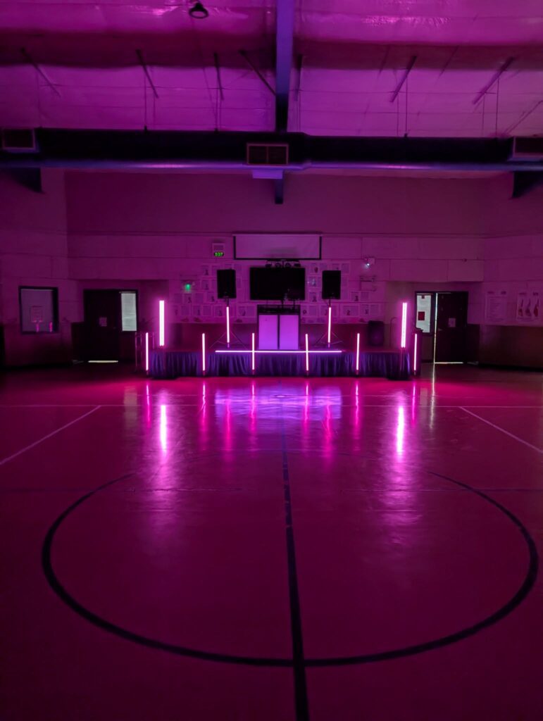 prom dance floor lights
